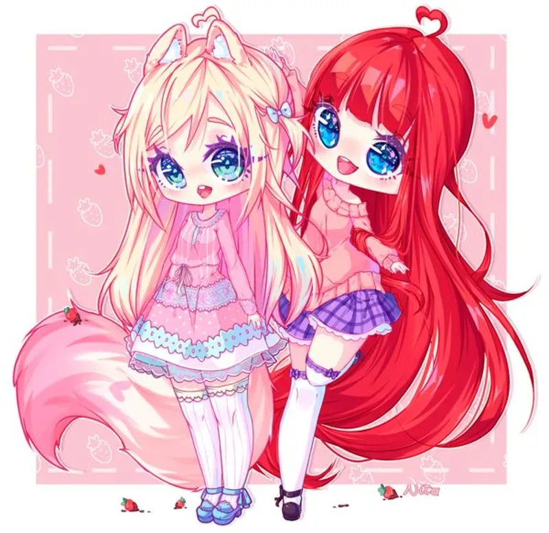 ảnh chibi bạn thân 16