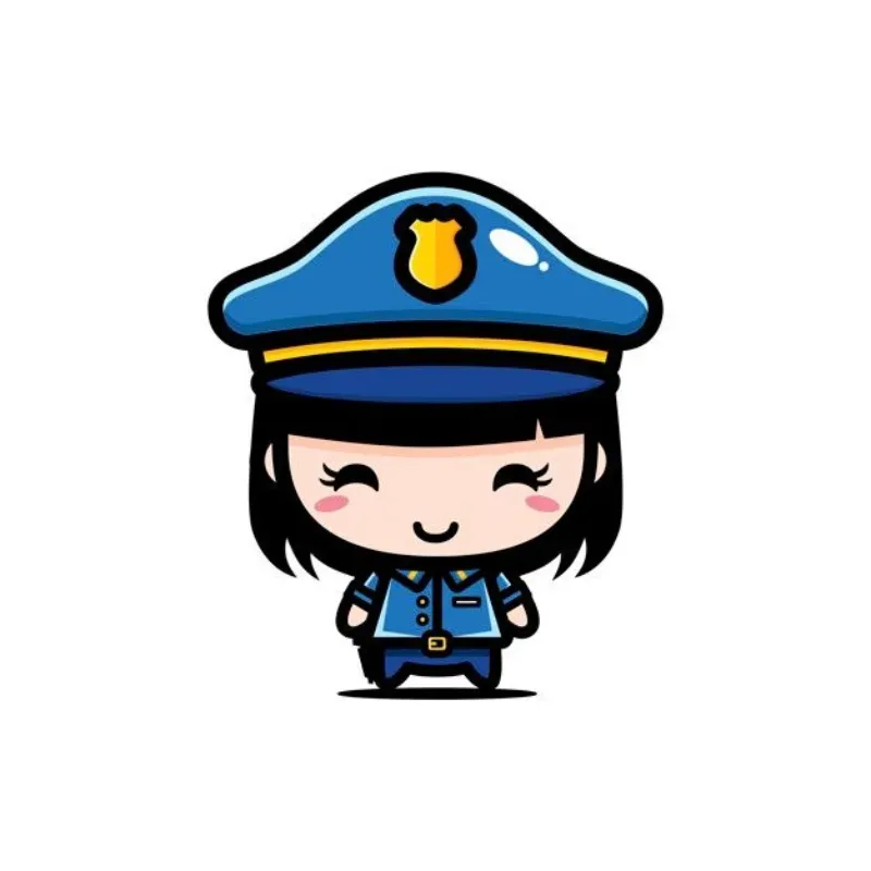 Hình ảnh chibi công an 26