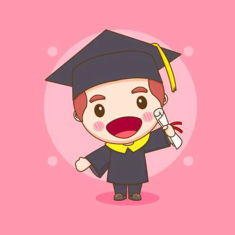 Hình ảnh chibi tốt nghiệp 19