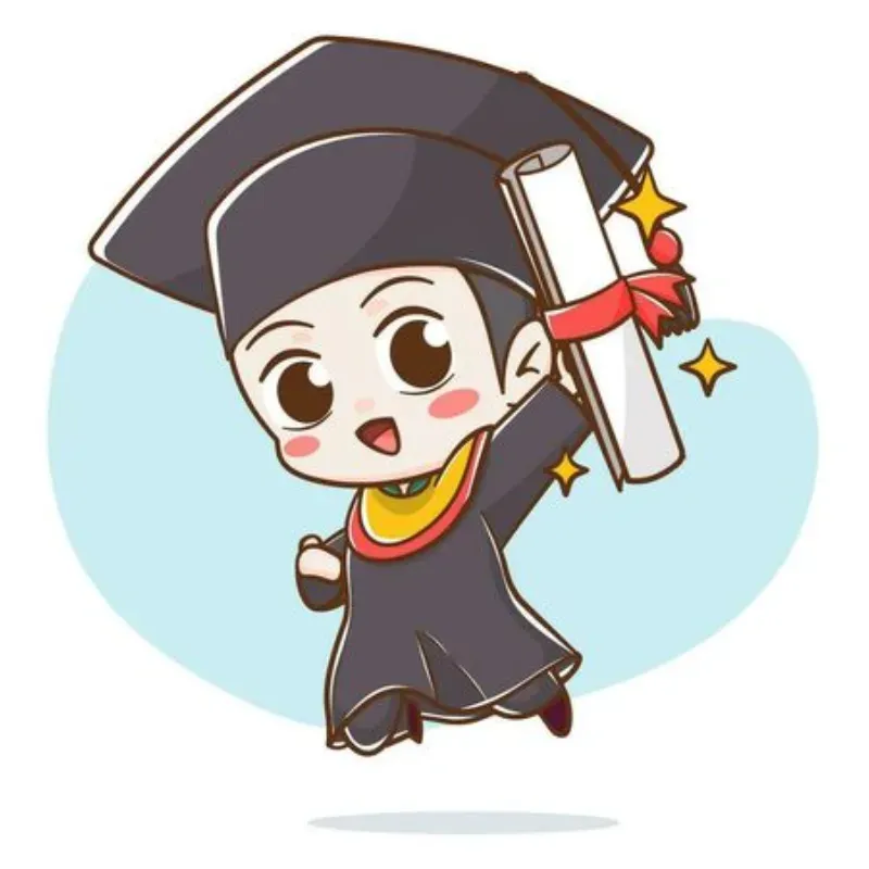 Hình ảnh chibi tốt nghiệp 20