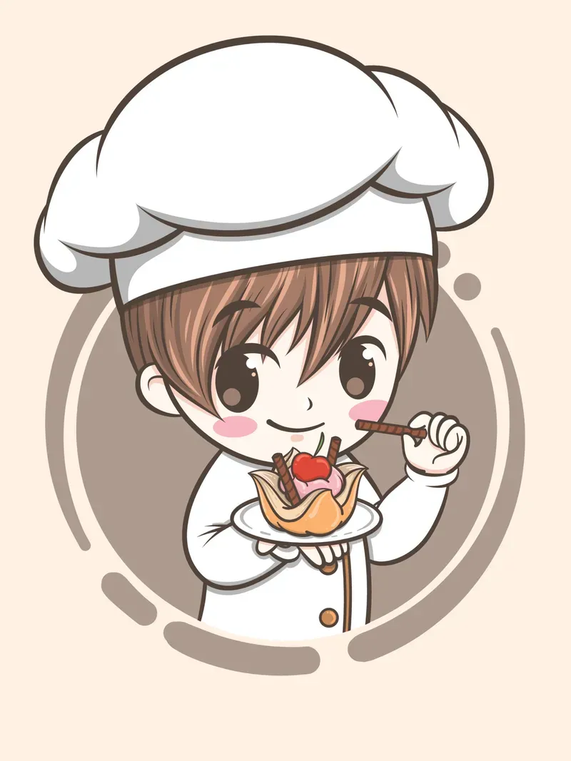 Hình ảnh đầu bếp chibi 32